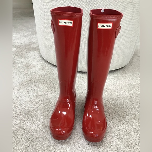 HUNTER Original High Gloss Waterproof Boot | Size 6 - Picture 4 of 9